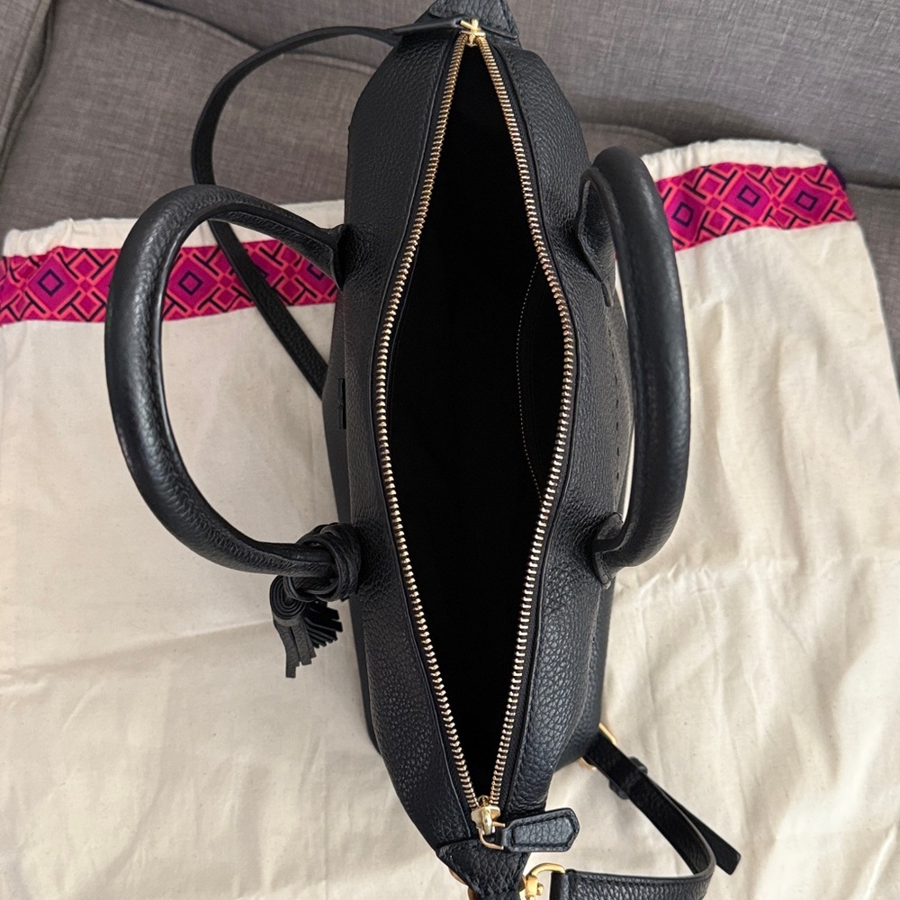 Tory Burch Black Leather satchel handbag - Picture 6 of 13